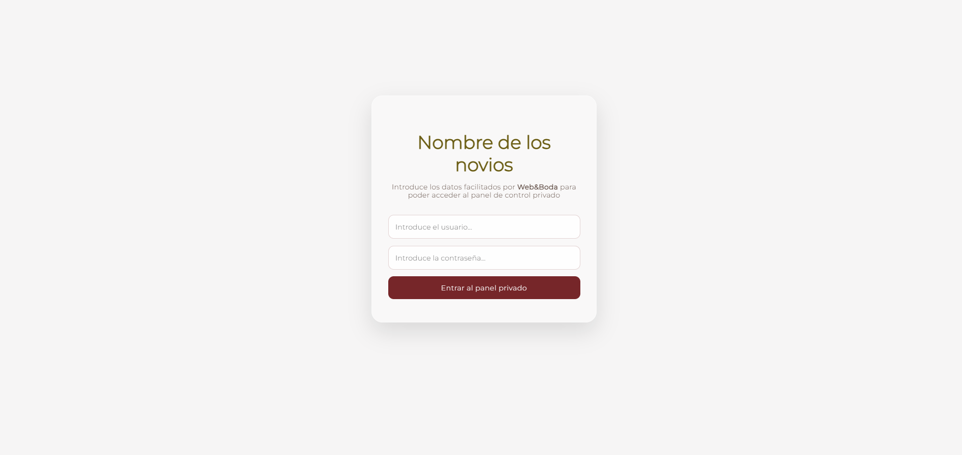 Panel secundario